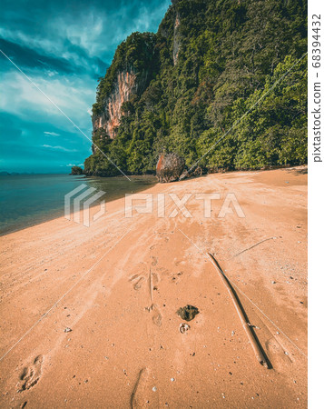 Koh Phak Bia paradise beach, island in the Andaman Sea between Phuket and Krabi Thailand Koh Phak Bia paradise beach, island in the Andaman Sea between Phuket and Krabi Thailand 68394432