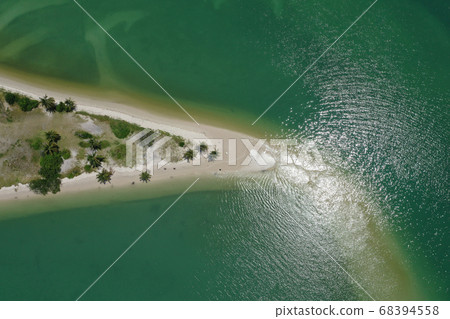 Aerial view of Laem Had Beach in Koh Yao Yai, island in the andaman sea between Phuket and Krabi Aerial view of Laem Had Beach in Koh Yao Yai, island in the andaman sea between Phuket and Krabi 68394558