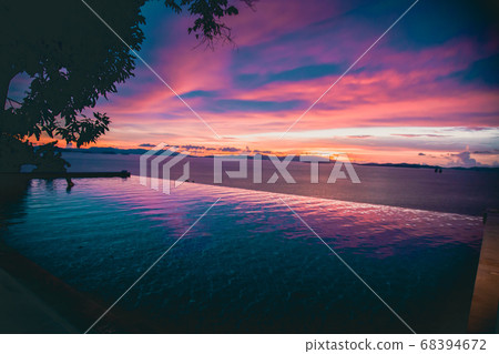 Sunset view in Koh Yao Yai, island in the Andaman Sea between Phuket and Krabi Thailand Sunset view in Koh Yao Yai, island in the Andaman Sea between Phuket and Krabi Thailand 68394672