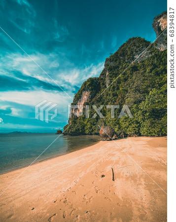 Koh Phak Bia paradise beach, island in the Andaman Sea between Phuket and Krabi Thailand Koh Phak Bia paradise beach, island in the Andaman Sea between Phuket and Krabi Thailand 68394817