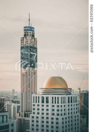 Petchaburi and Central Embassy Aerial views in Ploenchit, Bangkok, Thailand 68395066