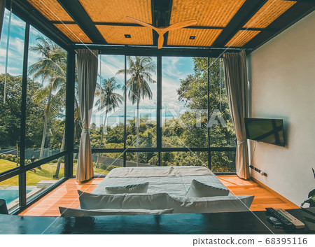Dream villa views in Koh Yao Yai, island in the Andaman sea between Krabi and Phuket Thailand 68395116