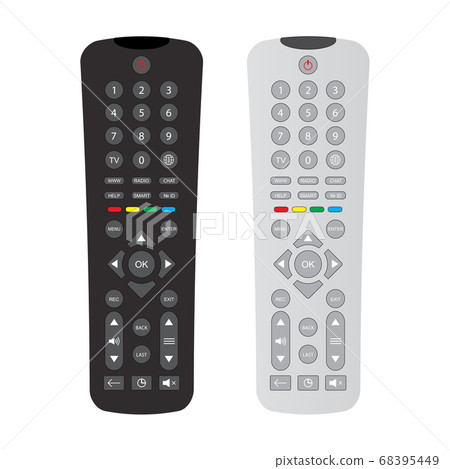 black and gray remote control with buttons black and gray remote control with buttons 68395449