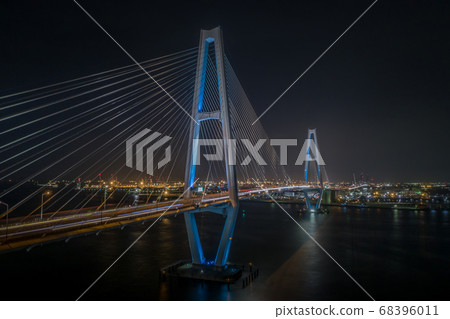 Night view of Meiko Triton Chuo Bridge 68396011