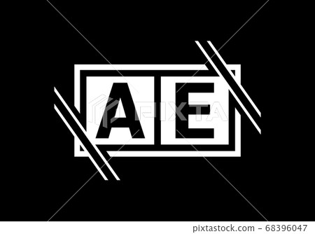 Initial Monogram Letter A E Logo Design Vector... - Stock Illustration ...