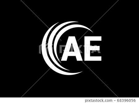 Initial Monogram Letter A E Logo Design Vector... - Stock Illustration ...