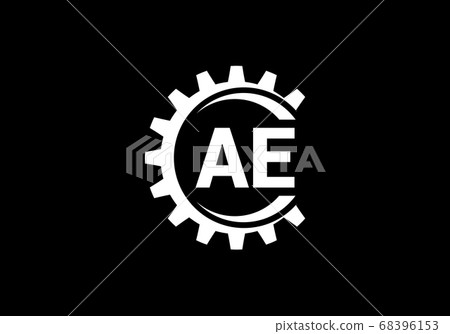 Initial Monogram Letter A E Logo Design Vector... - Stock Illustration ...