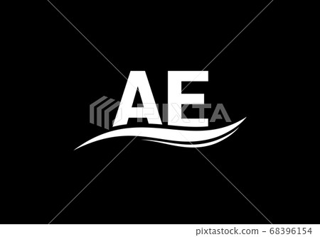 Initial Monogram Letter A E Logo Design Vector... - Stock Illustration ...