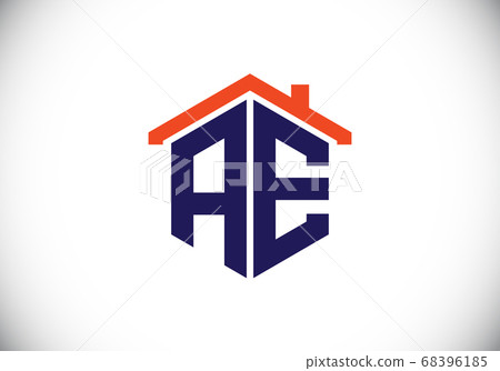 Initial Monogram Letter A E Logo Design Vector... - Stock Illustration ...