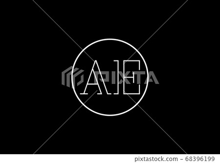 Initial Monogram Letter A E Logo Design Vector... - Stock Illustration ...