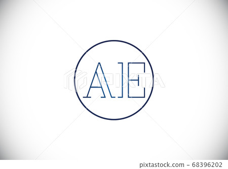 Initial Monogram Letter A E Logo Design Vector Template. A E Letter Logo Design Initial Monogram Letter A E Logo Design Vector Template. A E Letter Logo Design 68396202