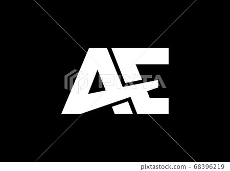Initial Monogram Letter A E Logo Design Vector... - Stock Illustration ...