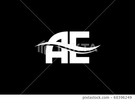 Initial Monogram Letter A E Logo Design Vector... - Stock Illustration ...