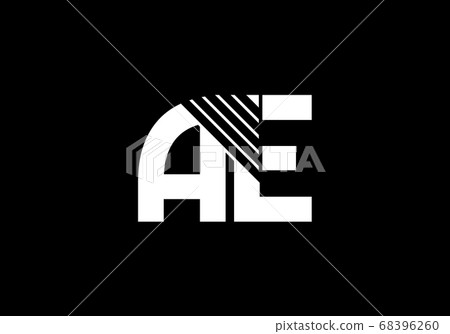 Initial Monogram Letter A E Logo Design Vector... - Stock Illustration ...