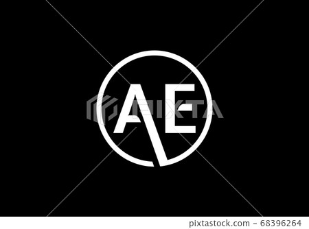 Initial Monogram Letter A E Logo Design Vector... - Stock Illustration ...