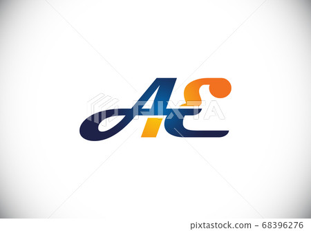 Initial Monogram Letter A E Logo Design Vector... - Stock Illustration ...