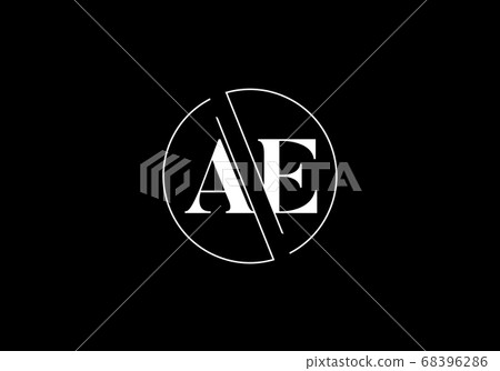 Initial Monogram Letter A E Logo Design Vector... - Stock Illustration ...