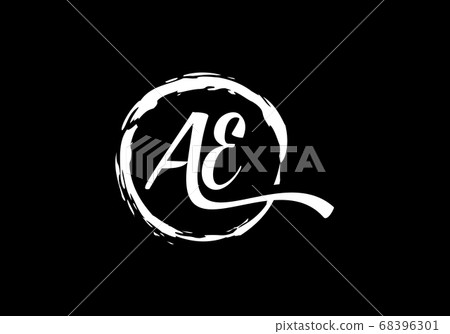 Initial Monogram Letter A E Logo Design Vector... - Stock Illustration ...
