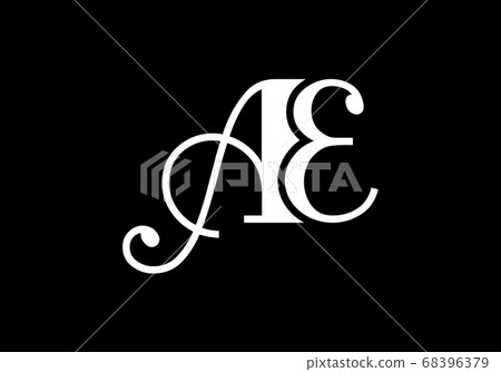 Initial Monogram Letter A E Logo Design Vector... - Stock Illustration ...