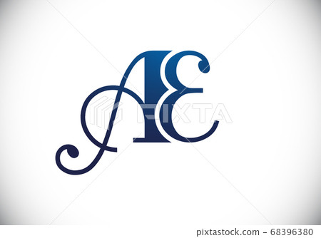 Initial Monogram Letter A E Logo Design Vector... - Stock Illustration ...