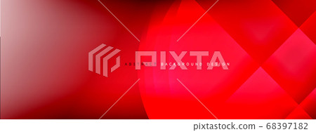 Vector abstract background - circle and cross on fluid gradient with shadows and light effects. Techno or business shiny design templates for text 68397182