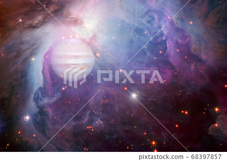 Jupiter. Solar system. Elements of this image furnished by NASA 68397857