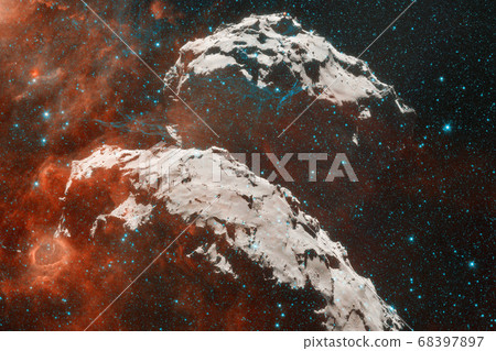 Comet 67P Churyumov-Gerasimenko. Elements of this image furnished by NASA Comet 67P Churyumov-Gerasimenko. Elements of this image furnished by NASA 68397897