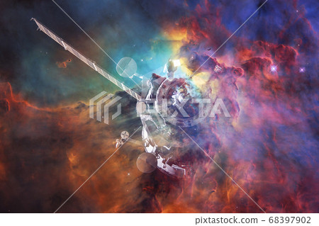 Spacecraft Launch Into Space. Elements of this image furnished by NASA Spacecraft Launch Into Space. Elements of this image furnished by NASA 68397902