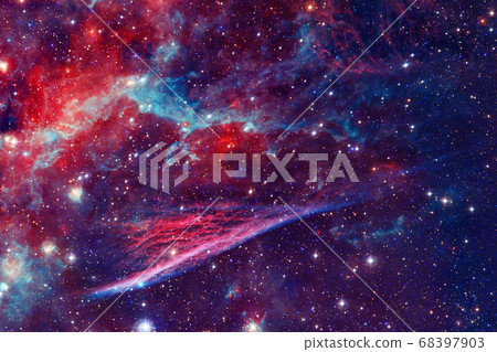 Outer space art. Starfield. Elements of this image furnished by NASA 68397903