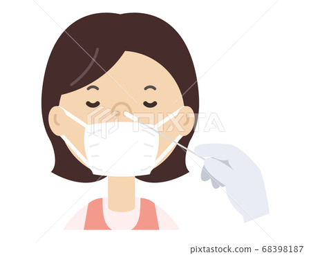 Mother doing PCR test Antibody test Mother doing PCR test Antibody test 68398187