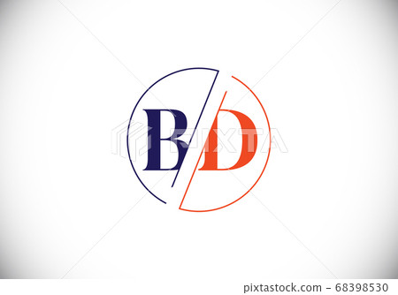 Initial Monogram Letter B D Logo Design Vector Template. B D Letter Logo  Design Royalty Free SVG, Cliparts, Vectors, and Stock Illustration. Image  153312625.