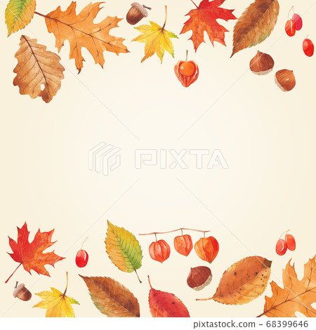 Autumn plant watercolor Autumn plant watercolor 68399646