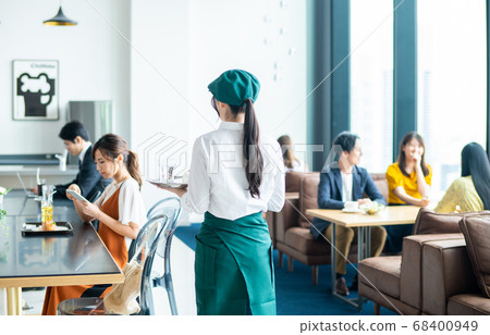 咖啡廳內部視圖 咖啡廳內部視圖 68400949