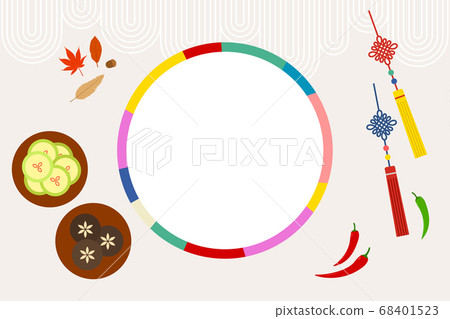 Korean traditional object vector illustration-colored border, traditional food, nori dog Korean traditional object vector illustration-colored border, traditional food, nori dog 68401523
