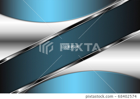 Blue metallic background 68402574