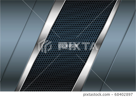 Blue metallic background 68402897