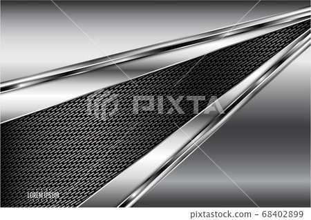 Gray metallic background 68402899