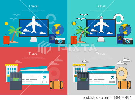 Business Vector Illustrations-Travel 68404494