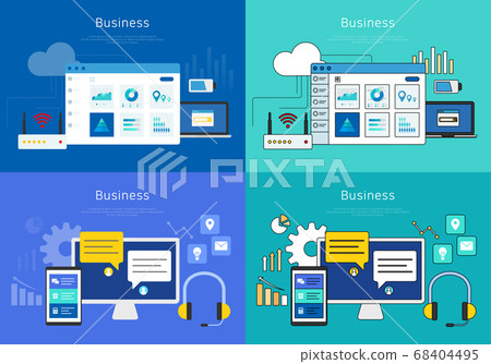 Business Vector Illustrations-Programming 68404495