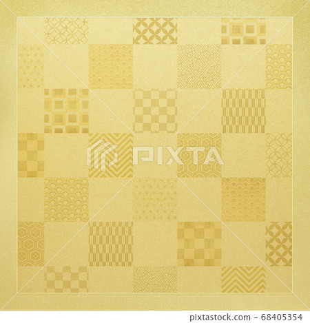 Golden Japanese background-multiple variations available 68405354