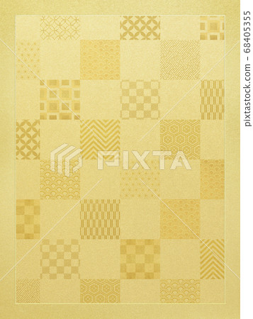 Golden Japanese background-multiple variations available 68405355