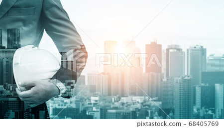 Future building construction engineering project. Future building construction engineering project. 68405769
