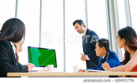 Business people in the conference room with green screen 68405776