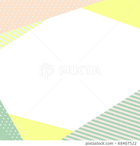 Background design with pop stripes and polka dots 68407522