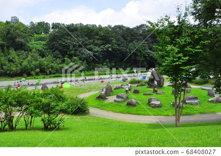 Kanagawa Prefectural Hadano Togawa Park River play zone and Fengjin fortress 68408027