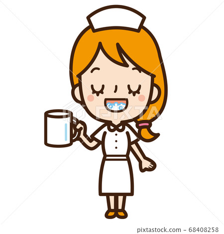 護士圖_漱口 護士圖_漱口 68408258