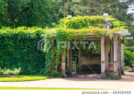 Old pergola-veranda 1865 in the Italian style 68408499