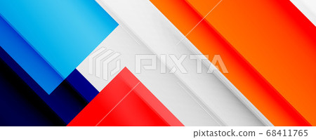 Geometric abstract backgrounds with shadow lines, modern forms, rectangles, squares and fluid gradients. Bright colorful stripes cool backdrops 68411765