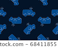 Ambulance car seamless pattern background 68411855