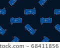 Ambulance car seamless pattern background 68411856